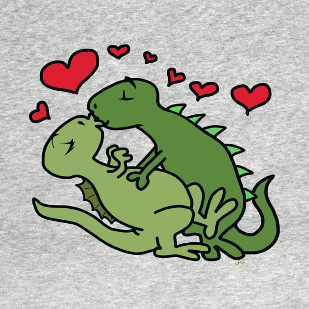 Dinosaur love by wolfmanjaq